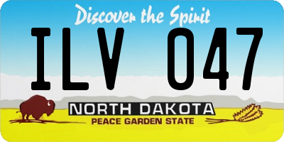 ND license plate ILV047