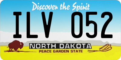 ND license plate ILV052