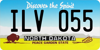 ND license plate ILV055