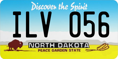 ND license plate ILV056