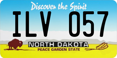 ND license plate ILV057