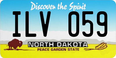 ND license plate ILV059