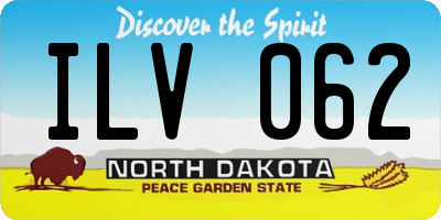 ND license plate ILV062