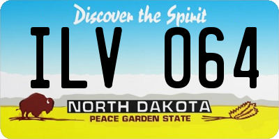 ND license plate ILV064