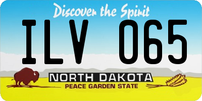 ND license plate ILV065