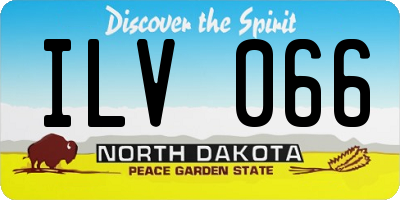 ND license plate ILV066