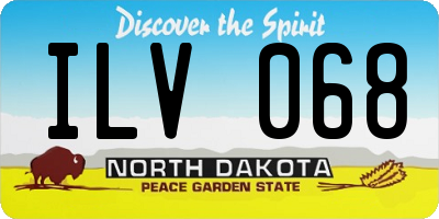 ND license plate ILV068