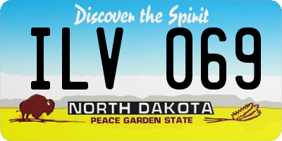 ND license plate ILV069