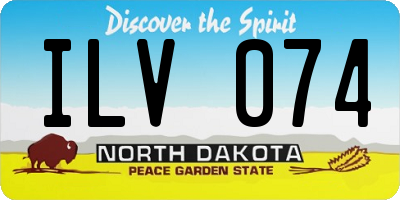 ND license plate ILV074