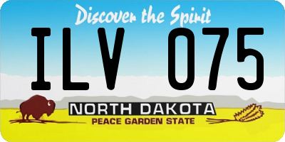 ND license plate ILV075