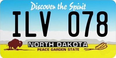ND license plate ILV078
