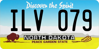 ND license plate ILV079