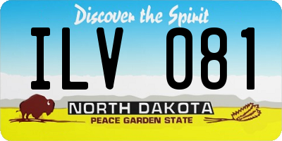 ND license plate ILV081