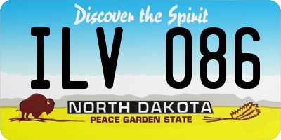 ND license plate ILV086