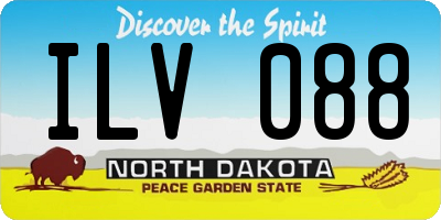 ND license plate ILV088