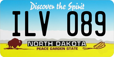 ND license plate ILV089
