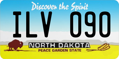 ND license plate ILV090