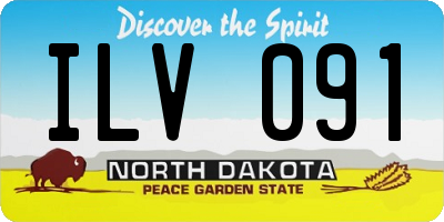 ND license plate ILV091