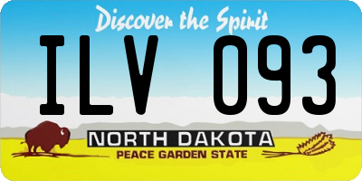 ND license plate ILV093