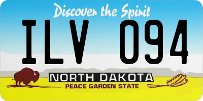 ND license plate ILV094