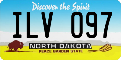 ND license plate ILV097
