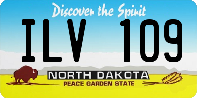 ND license plate ILV109