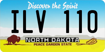 ND license plate ILV110