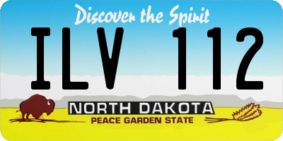 ND license plate ILV112