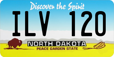 ND license plate ILV120