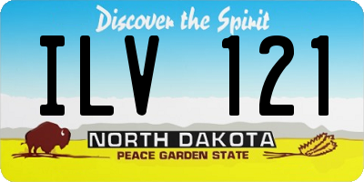 ND license plate ILV121