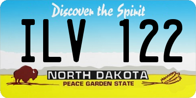 ND license plate ILV122