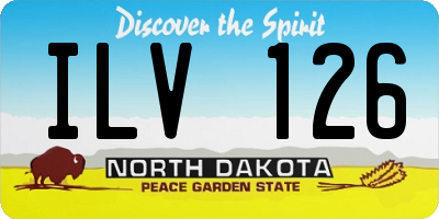 ND license plate ILV126