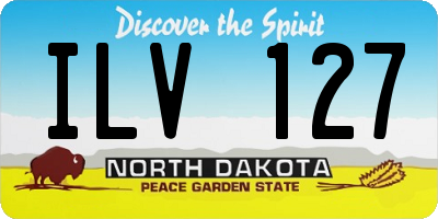 ND license plate ILV127
