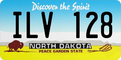 ND license plate ILV128