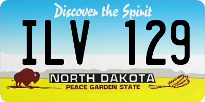 ND license plate ILV129
