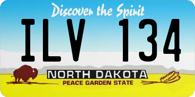 ND license plate ILV134