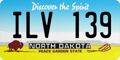 ND license plate ILV139