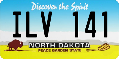 ND license plate ILV141