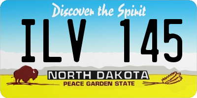 ND license plate ILV145