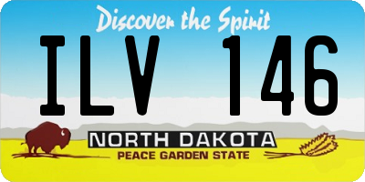 ND license plate ILV146