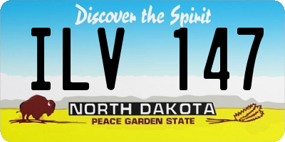 ND license plate ILV147