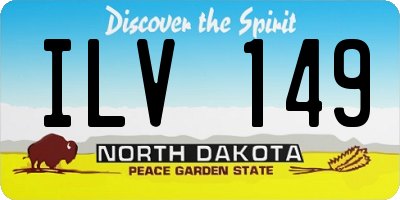 ND license plate ILV149