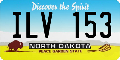 ND license plate ILV153