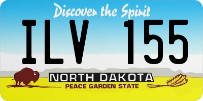 ND license plate ILV155