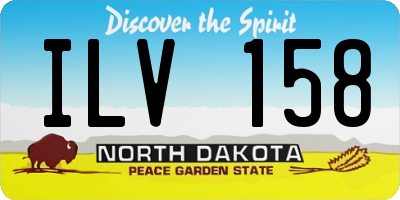 ND license plate ILV158