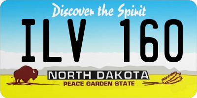 ND license plate ILV160