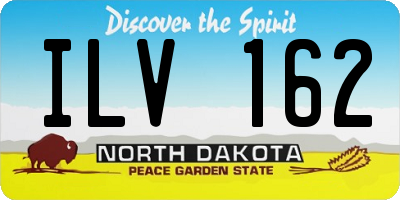ND license plate ILV162