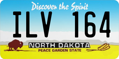 ND license plate ILV164