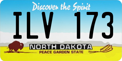 ND license plate ILV173
