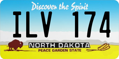 ND license plate ILV174